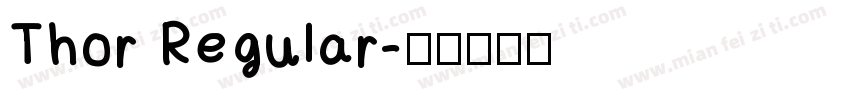 Thor Regular字体转换